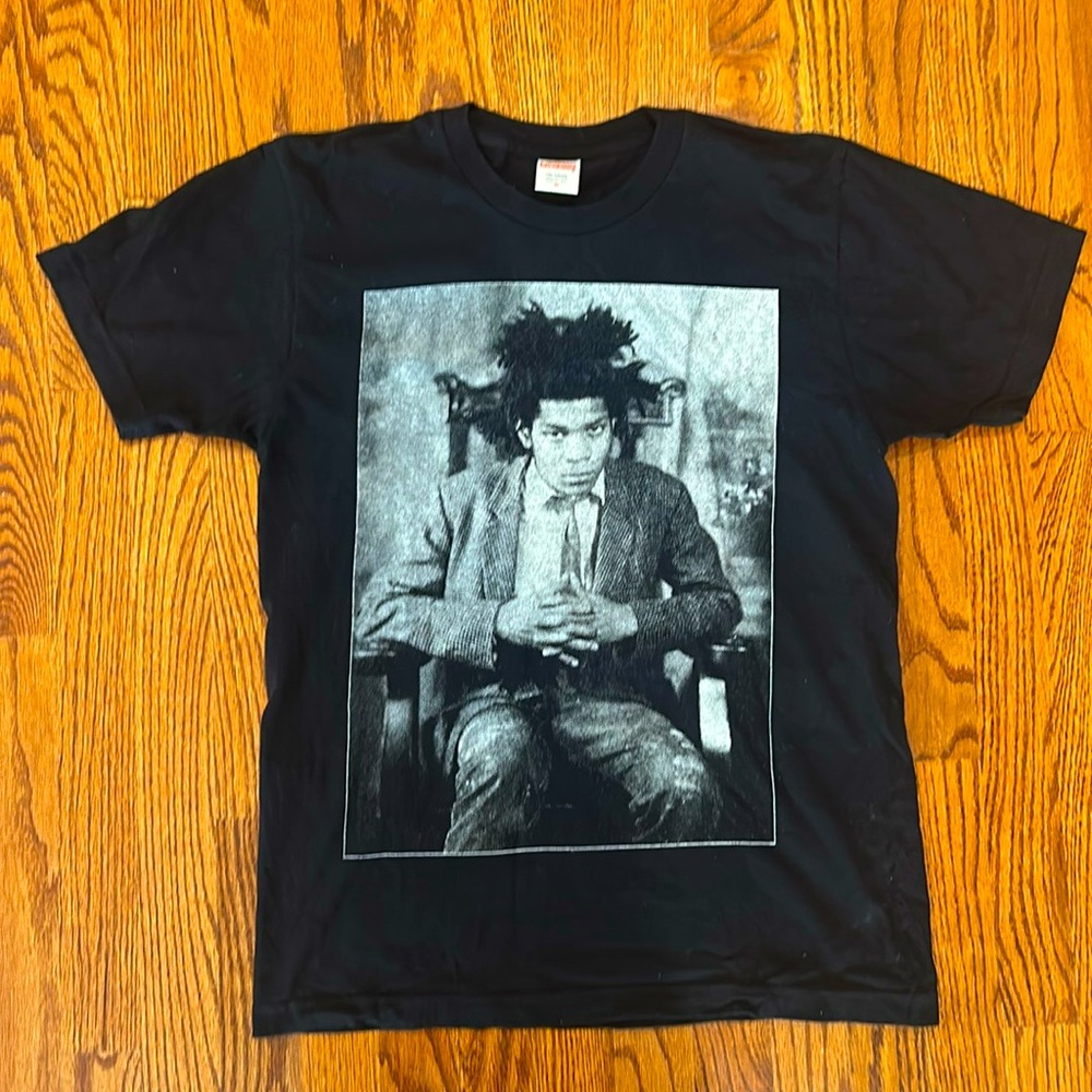 Supreme X  Jean Michel Basquiat Portrait T- Shirt